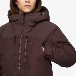 Outdoor Parka Women Dark Vintage Rose -RevolutionRace Store 0727bce0 d9e7 4e1c b836 57524dd531a0