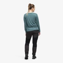 Vagabond Long Sleeve Tee Women Ocean Teal -RevolutionRace Store 07eb41c3 8610 4cac 8bb0 ac61dc726cad