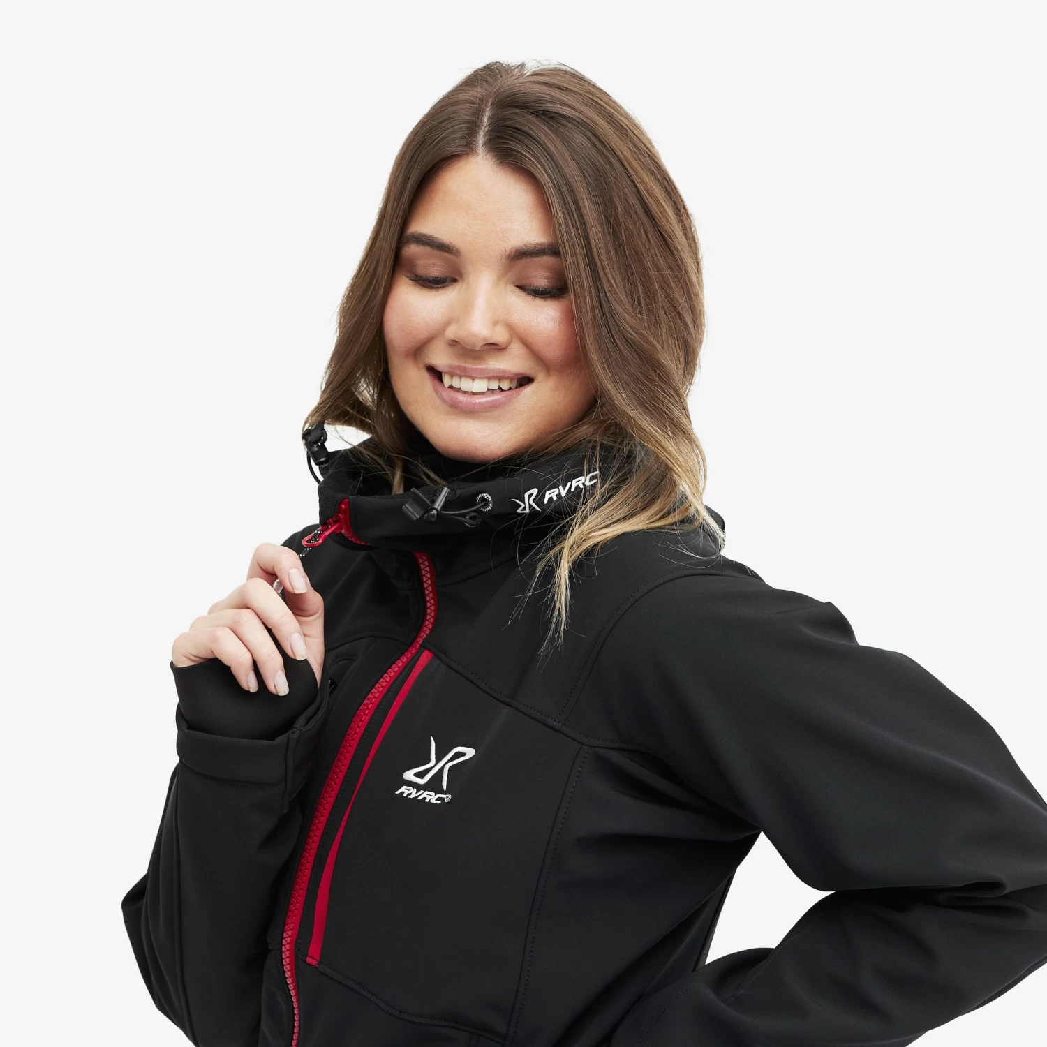Hiball Jacket Women Black/Red 4 Hiball Jacket Women Black/Red - Image 4
