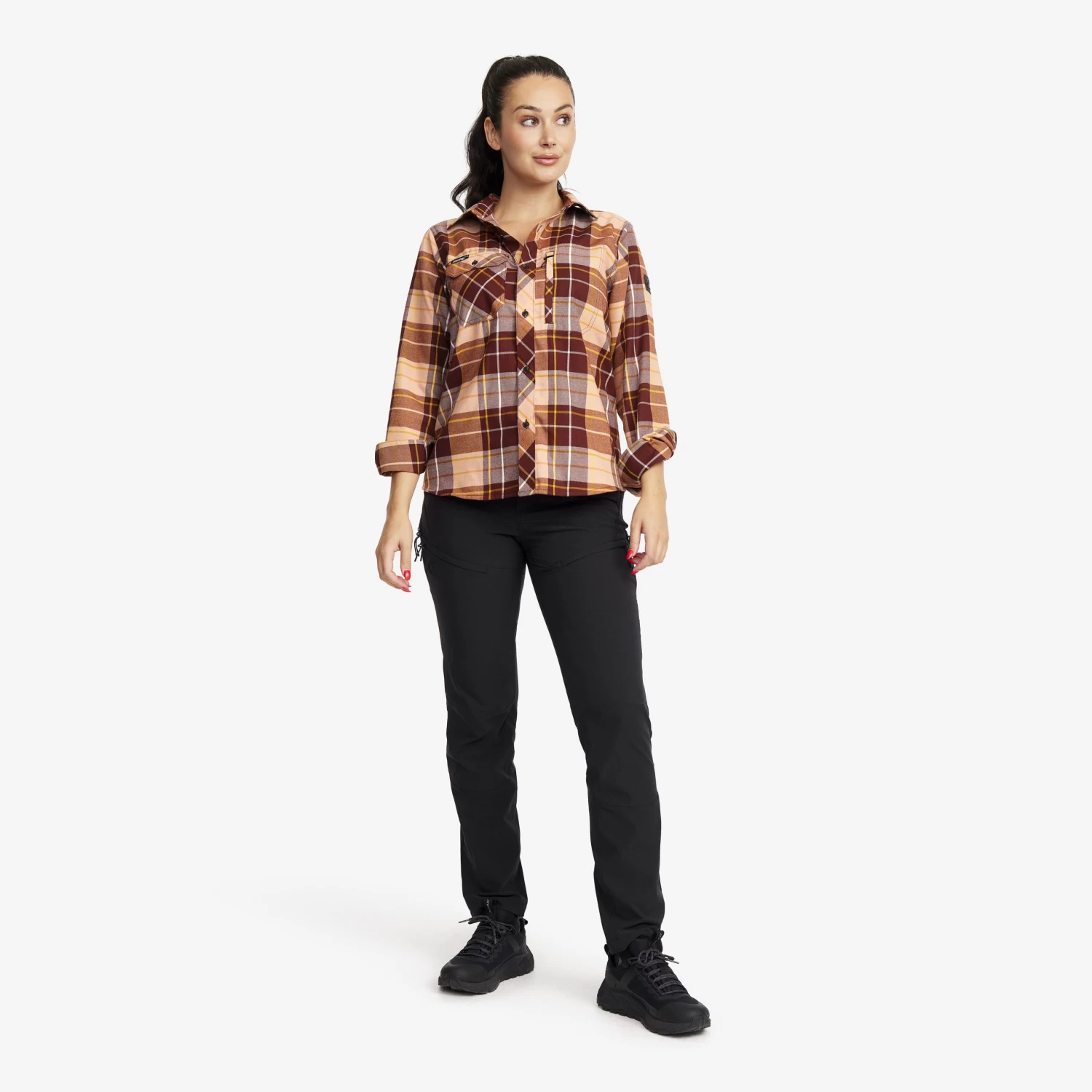 Flannel Shirt Women Toasted Nut 2 Flannel Shirt Women Toasted Nut - Image 2