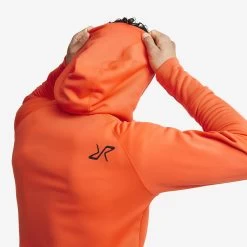 Illusion Hoodie Men Mandarin Red -RevolutionRace Store 1428668c 0d91 4bca 8725 8f7c833b2314