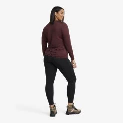 Vagabond Long Sleeve Tee Women Dark Vintage Rose -RevolutionRace Store 16727755 51fc 4b9d 8b01 3a9170119298