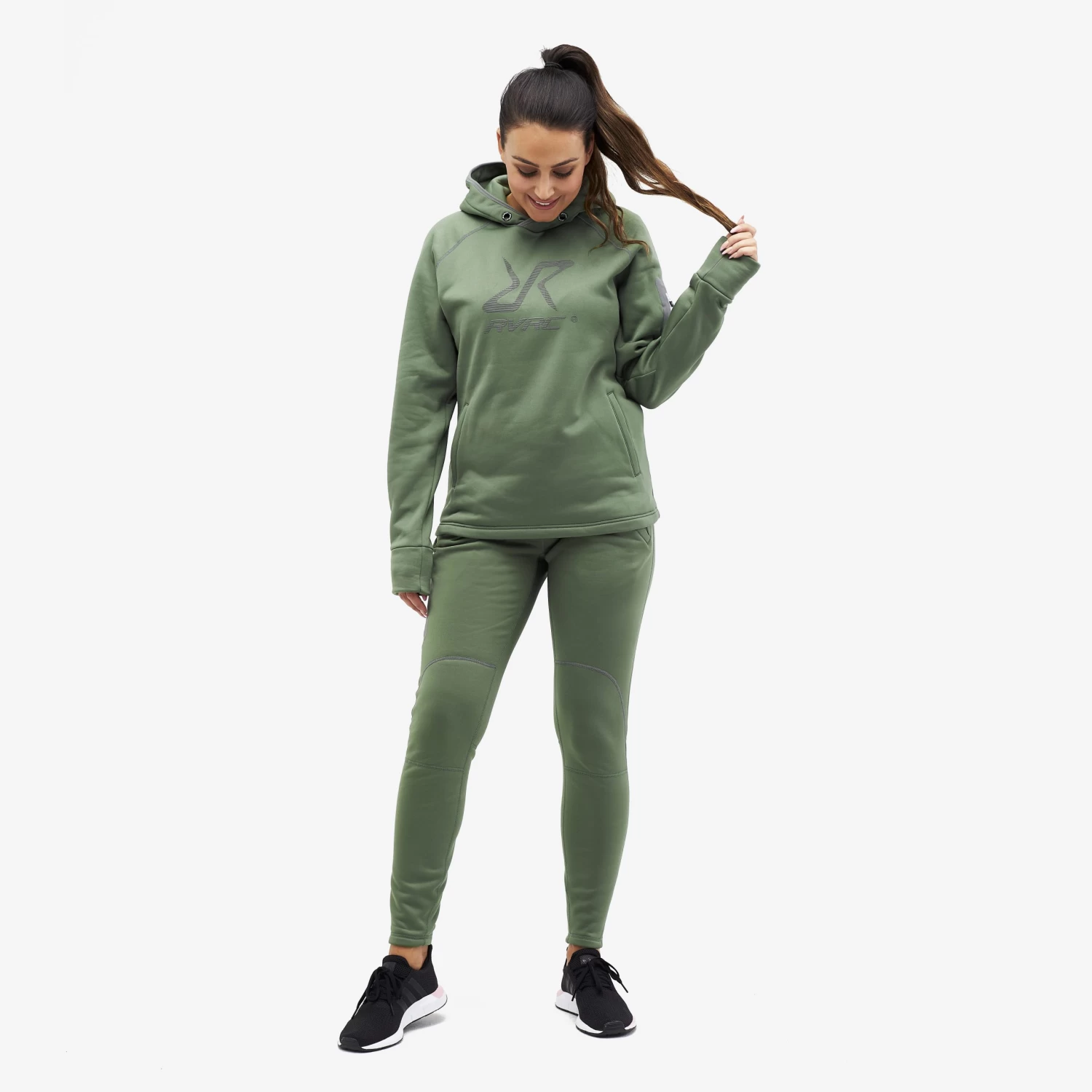 Bivouac Hoodie Women Dusty Green 2 Bivouac Hoodie Women Dusty Green - Image 2