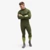 Hiball Waffle Base Layer Set Men Olive Night
