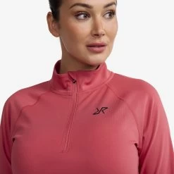 Prep Half-zip Top Women Holly Berry -RevolutionRace Store 1d473942 61a0 4437 9bef 6f225f91c803
