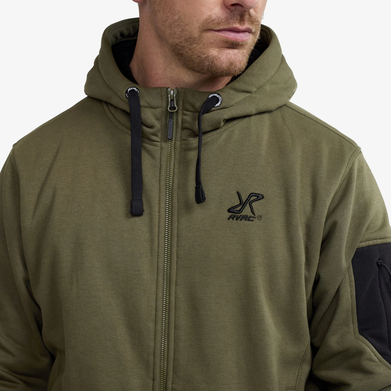 Pile Lined Hoodie Men Grape Leaf 4 Pile Lined Hoodie Men Grape Leaf - Image 4