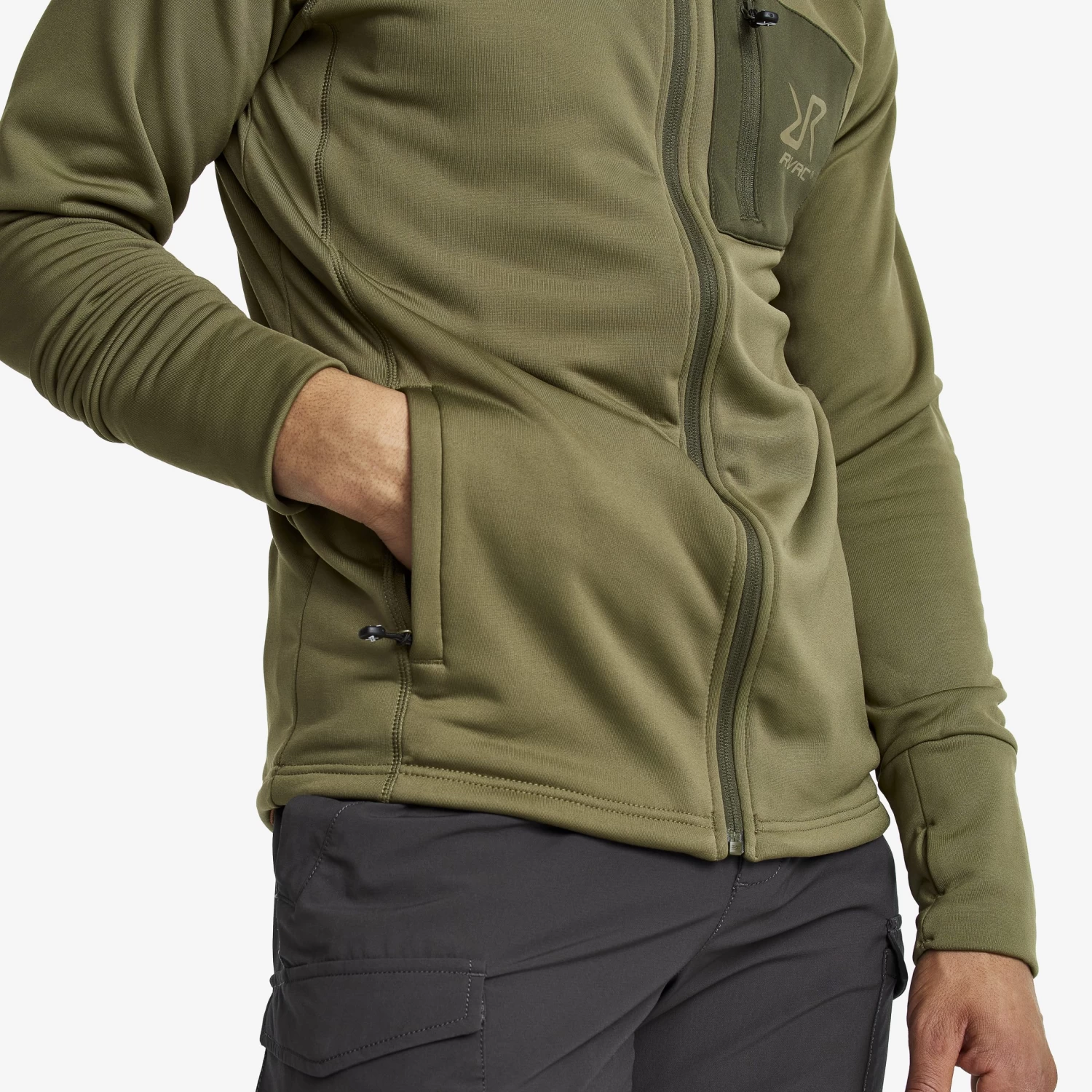 Illusion Hoodie Men Burnt Olive 5 Illusion Hoodie Men Burnt Olive - Image 5