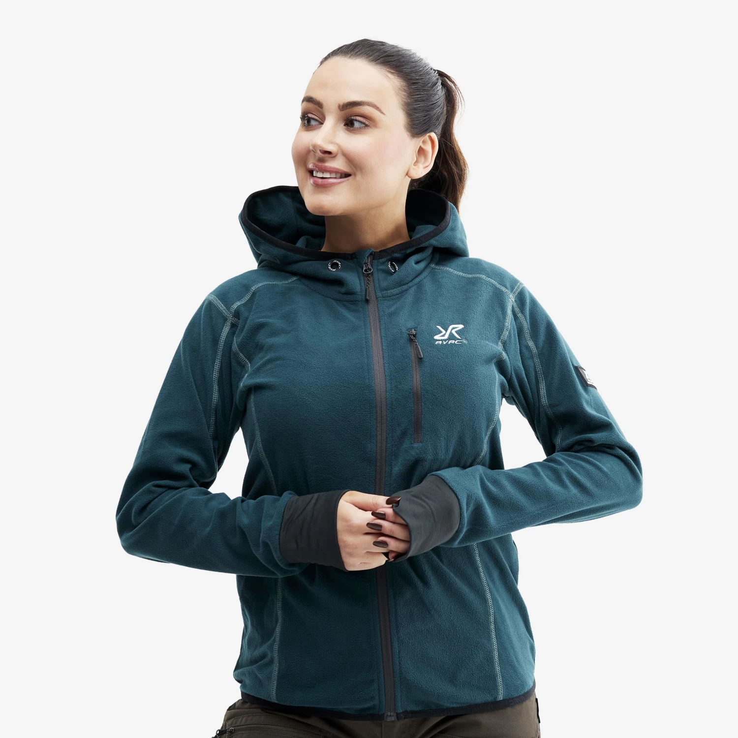 Trekker Hoodie Women Teal 1 Trekker Hoodie Women Teal