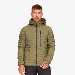 Flex Down Jacket Men Burnt Olive