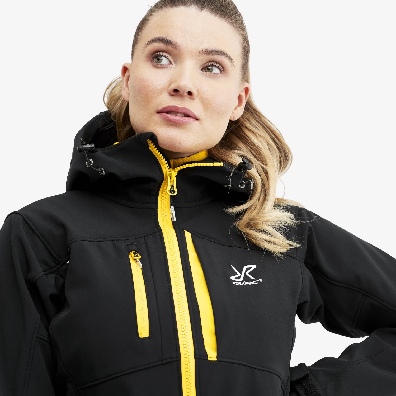 Hiball Jacket Women Black/Yellow 4 Hiball Jacket Women Black/Yellow - Image 4