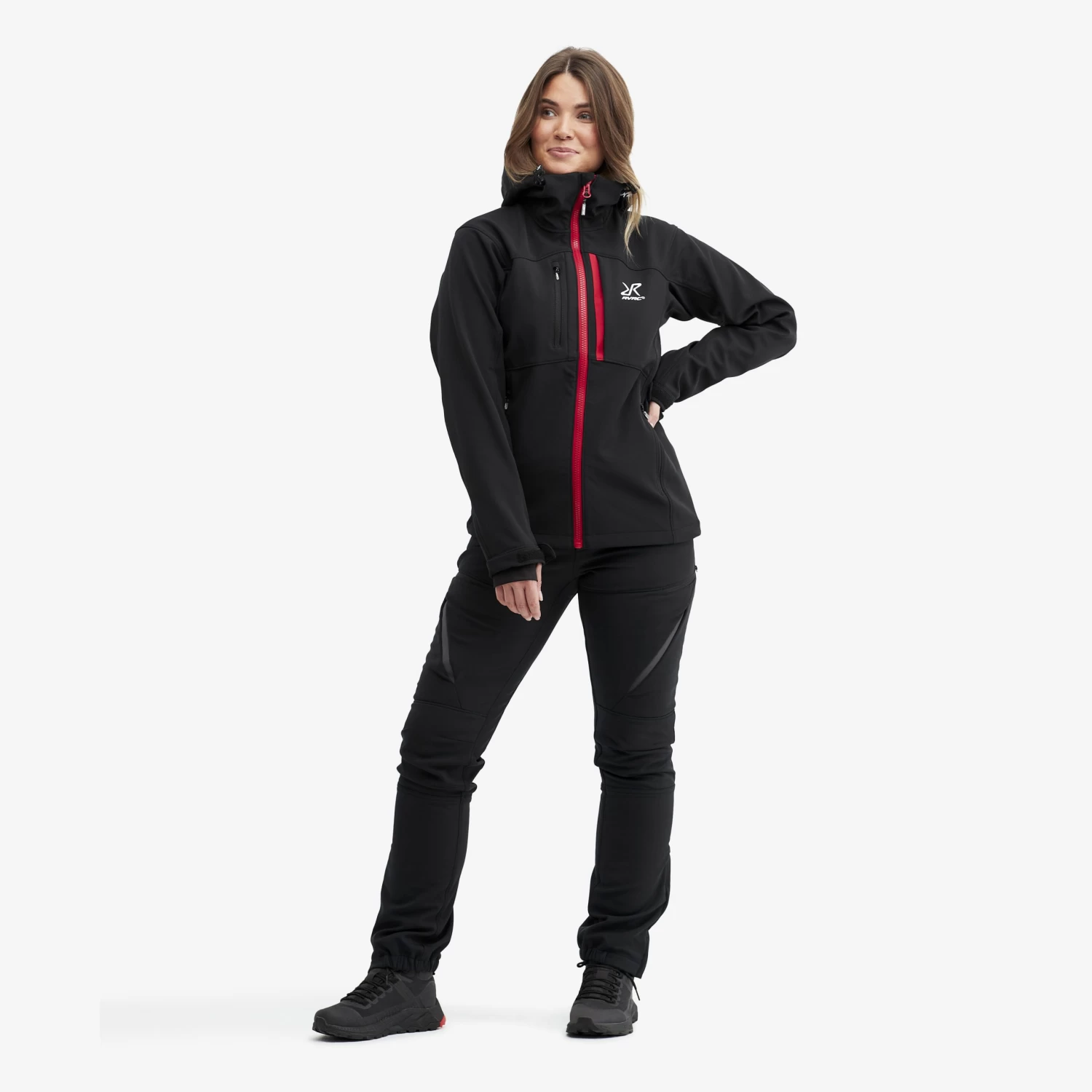 Hiball Jacket Women Black/Red 2 Hiball Jacket Women Black/Red - Image 2