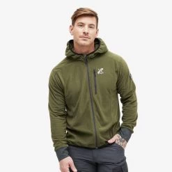 Trekker Hoodie Men Dark Olive