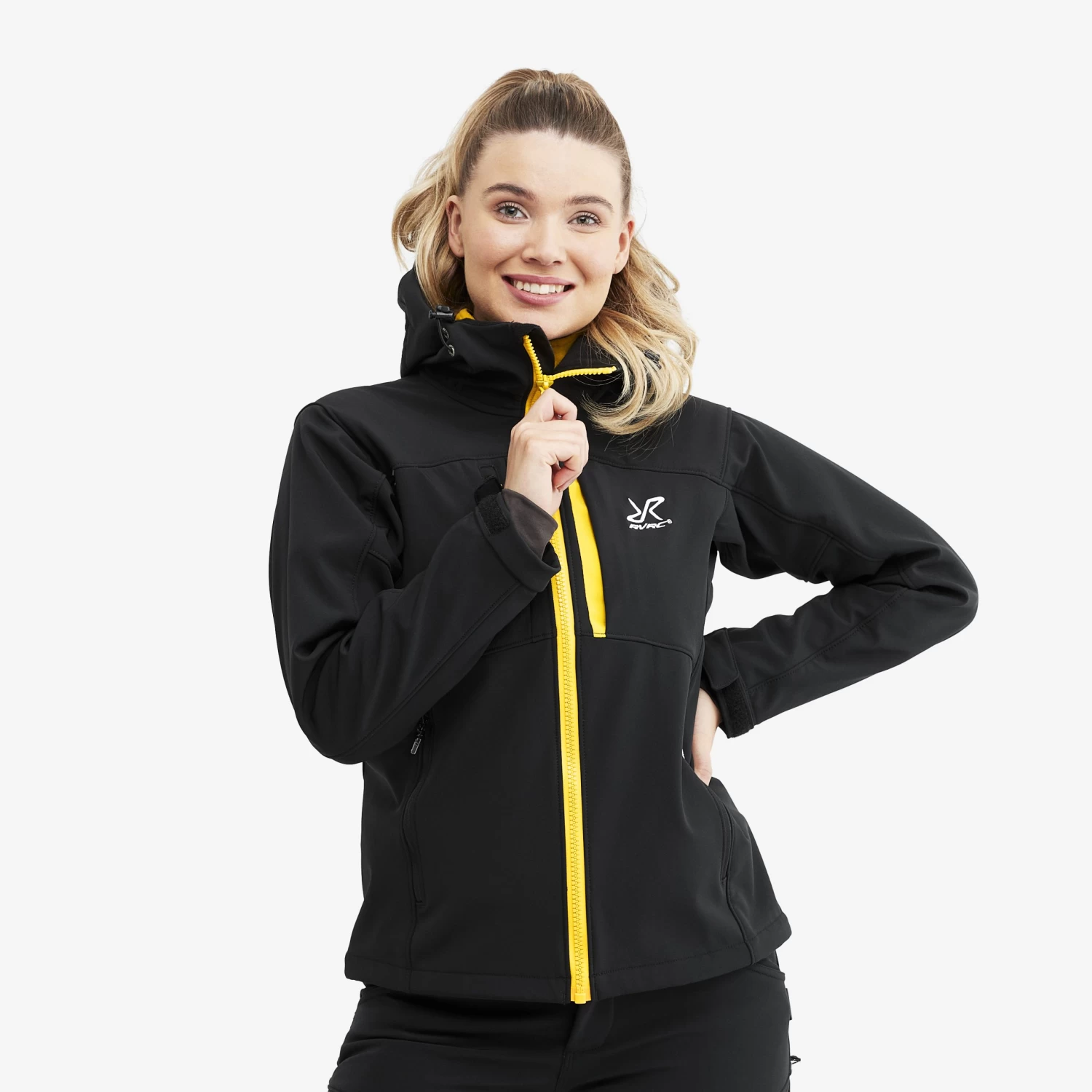 Hiball Jacket Women Black/Yellow 1 Hiball Jacket Women Black/Yellow