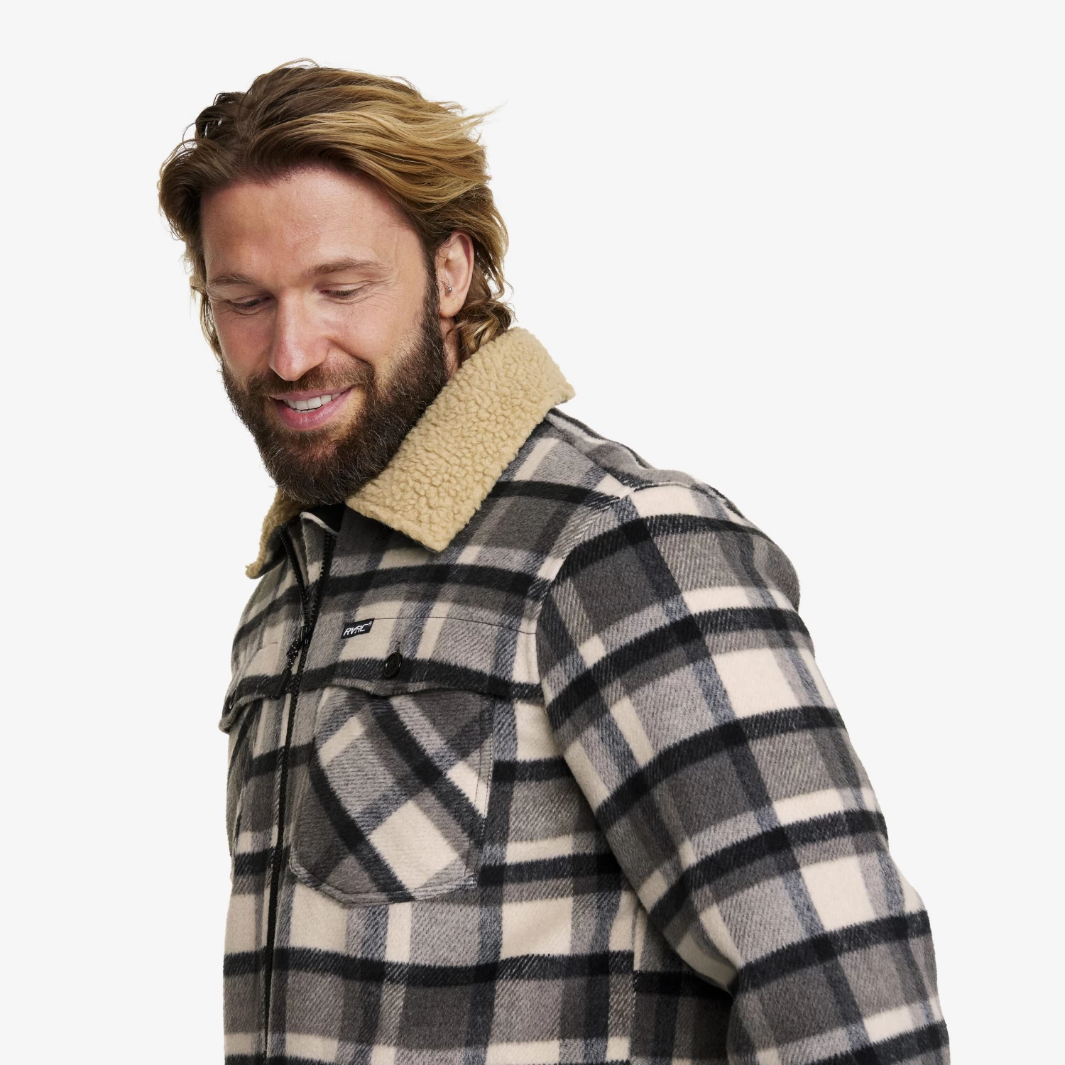 Lumber Jacket Men Tofu/Anthracite 4 Lumber Jacket Men Tofu/Anthracite - Image 4