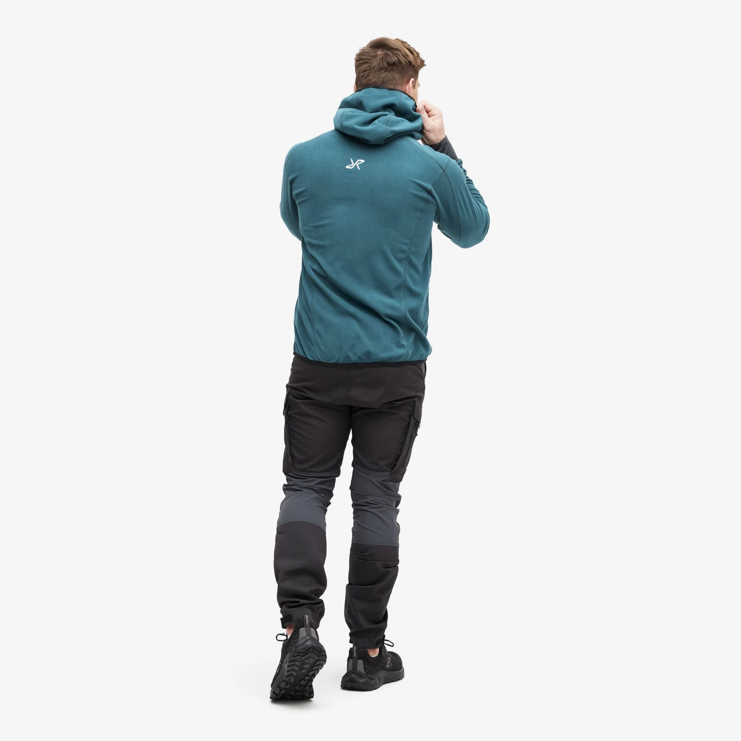 Trekker Hoodie Men Teal 3 Trekker Hoodie Men Teal - Image 3