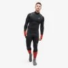 Hiball Waffle Base Layer Set Men Black/Flame