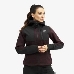 Wander Pro Wool Hoodie Women Bison Red