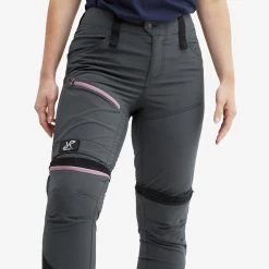 Silence T-zip Trousers Women Iron Grey/Rose -RevolutionRace Store 5c8c5991 5861 4ad0 bf17 be9cfc7c05dd