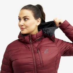 Helium Down Jacket Women Bison Red -RevolutionRace Store 5dbcdb12 9333 4162 b7d8 72e3d90037dc