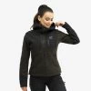 Wander Pro Wool Hoodie Women Dark Olive