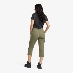 Loyal 3/4 Stretch Trousers Women Kalamata -RevolutionRace Store 62b21950 18ed 4720 954e 7bab428accf1