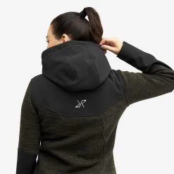 Wander Pro Wool Hoodie Women Dark Olive -RevolutionRace Store 6414b684 4771 443a ab26 55c520d45378