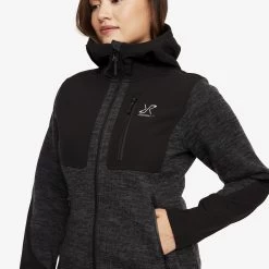 Wander Pro Wool Hoodie Women Anthracite -RevolutionRace Store 678937d7 4d17 462e 91d1 0c9eb34a75ea