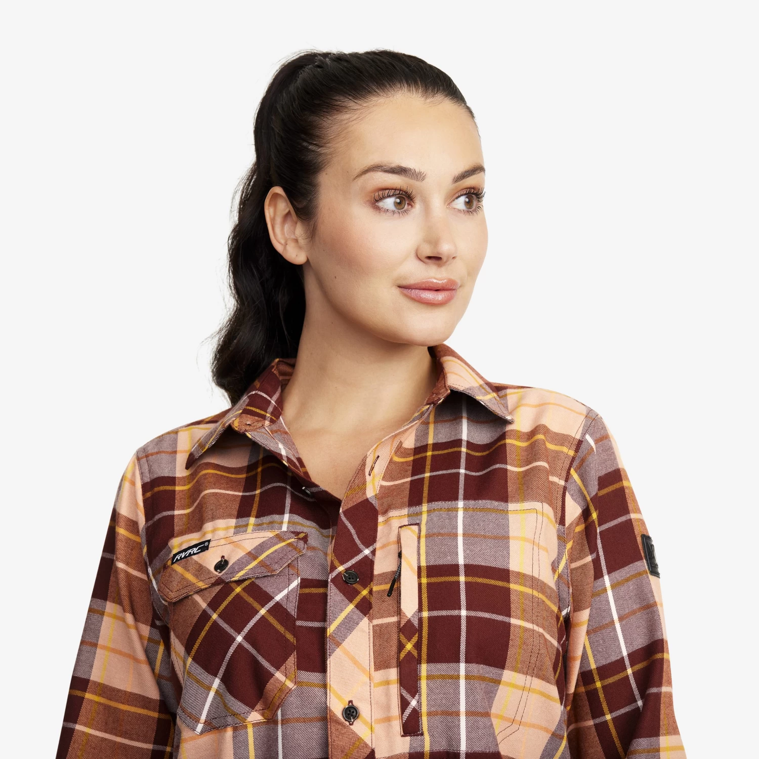 Flannel Shirt Women Toasted Nut 4 Flannel Shirt Women Toasted Nut - Image 4
