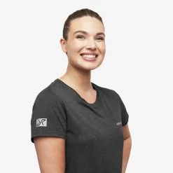 Vagabond Tee Women Black Melange -RevolutionRace Store 7507fb6c 9b37 4781 ba55 c3e56556154c