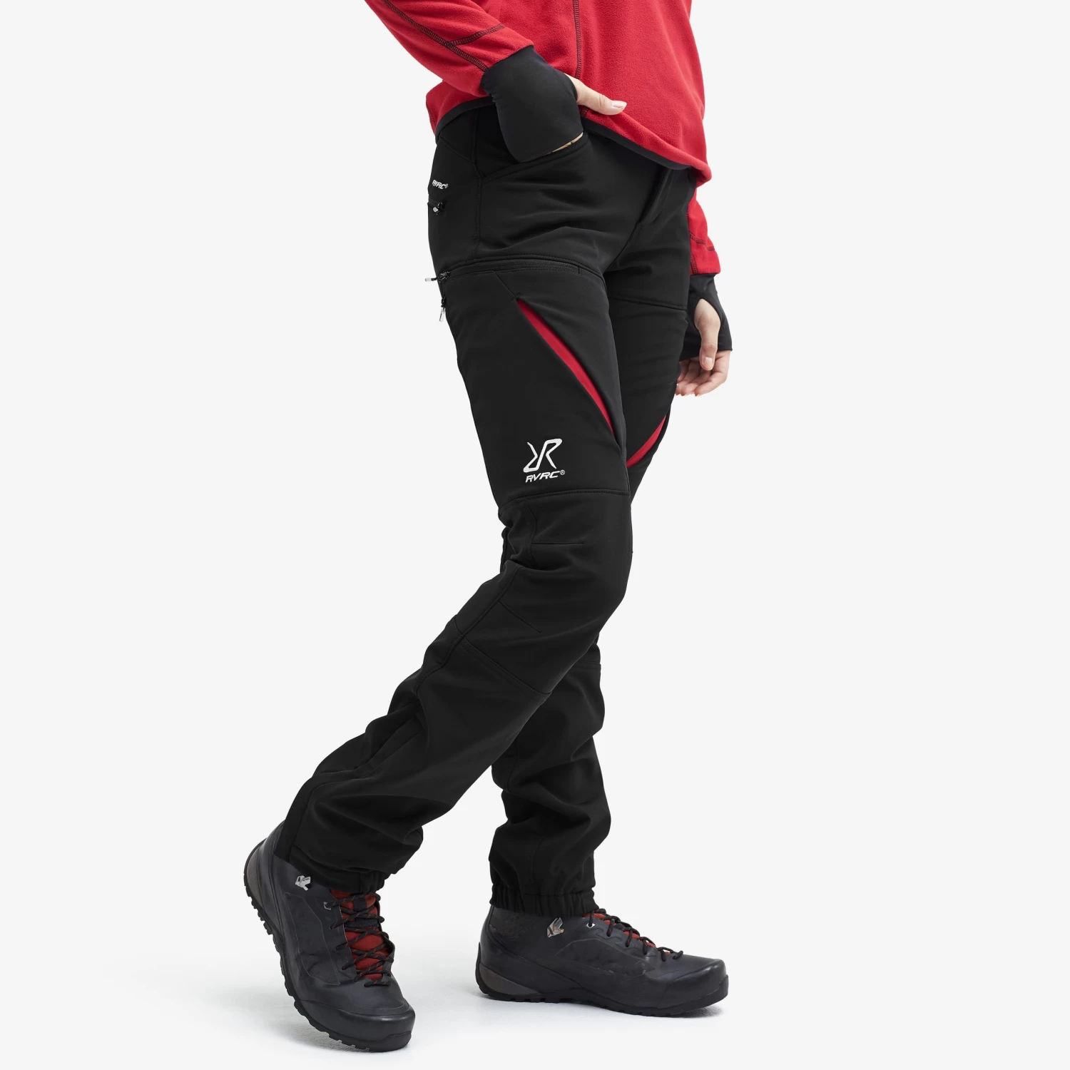 Hiball Trousers Women Black/Red 1 Hiball Trousers Women Black/Red