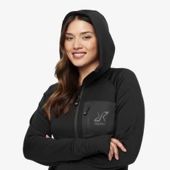Illusion Hoodie Women Black/Anthracite -RevolutionRace Store 7e6305e5 33a5 4199 b136 3539aa753135