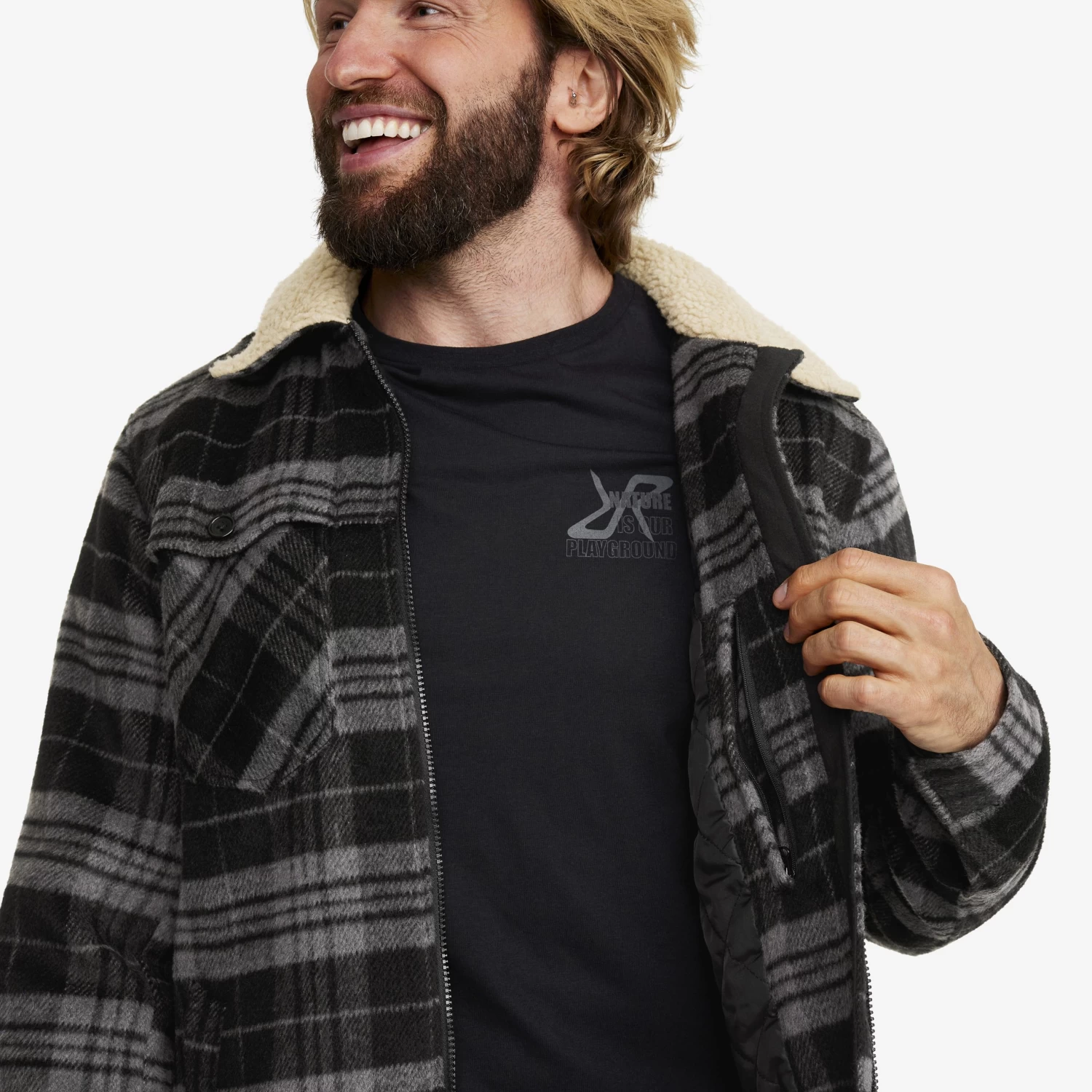 Lumber Jacket Men Black/Anthracite 8 Lumber Jacket Men Black/Anthracite - Image 8