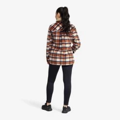Lumber Jacket Women Rusty Orange/Oatmeal -RevolutionRace Store 83d4fd22 d9f2 4ec8 9530 7e71a2281f0a