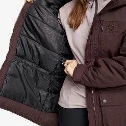 Outdoor Parka Women Dark Vintage Rose -RevolutionRace Store 8b959924 921d 4050 8467 f1b094d6de7e