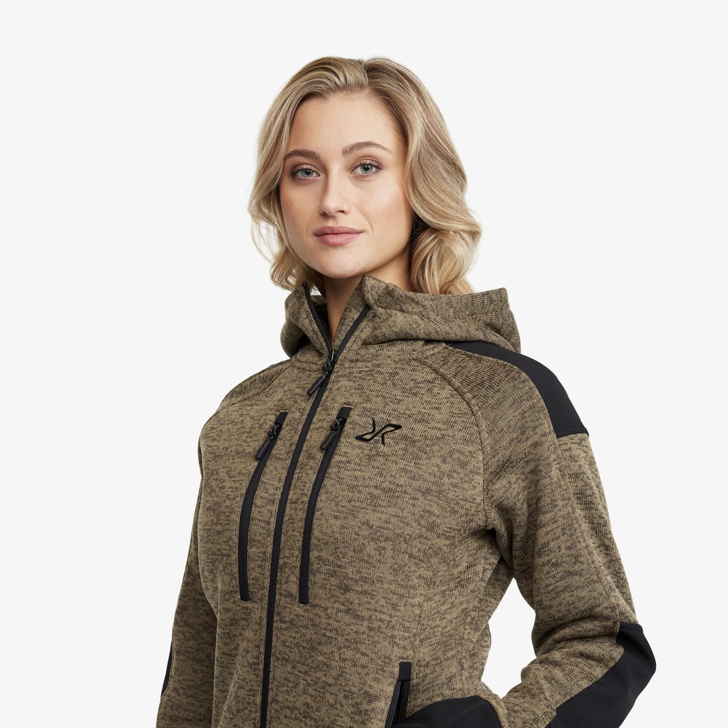 Tornado Hoodie Women Khaki 4 Tornado Hoodie Women Khaki - Image 4