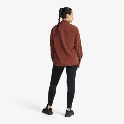 Cord Shirt Women Smoked Paprika -RevolutionRace Store 8e759991 6324 4b46 9d1e f724a0f6db22