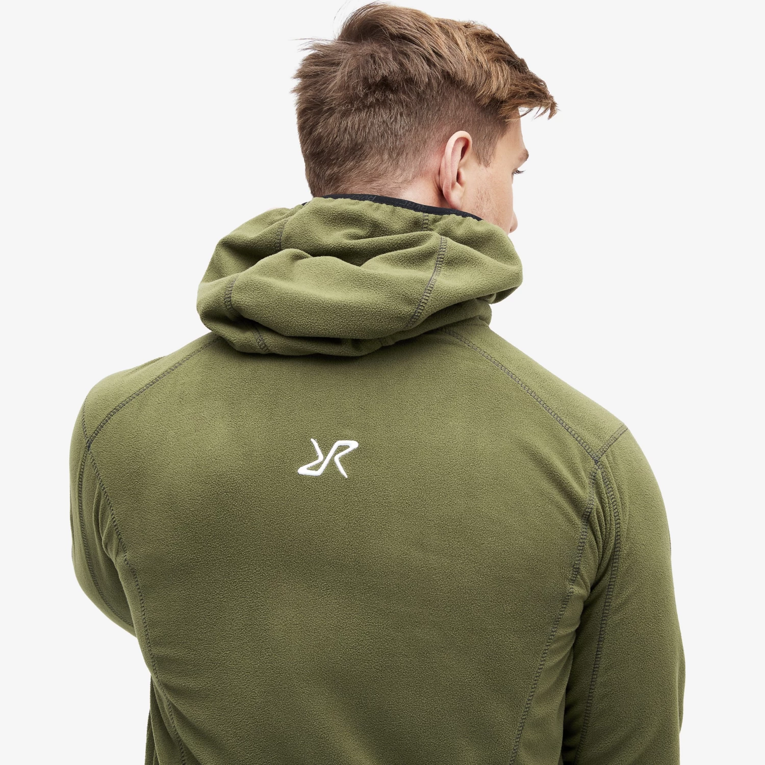 Trekker Hoodie Men Dark Olive 5 Trekker Hoodie Men Dark Olive - Image 5