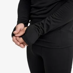 Waffle 1/2 Zip Baselayer Top Men Black -RevolutionRace Store 97a3ad56 8c8f 43db bf6f 8f905b4173aa