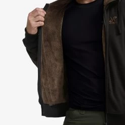 Pile Lined Hoodie Men Black -RevolutionRace Store a122eeb0 db35 46d1 9323 370f3042f3a0