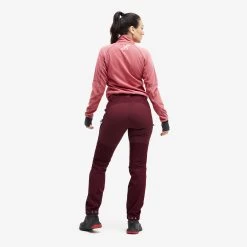 Nordwand Pro Trousers Women Burgundy/Earth Red -RevolutionRace Store a2903015 4a4a 4920 86c3 7886d5849571