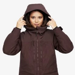 Outdoor Parka Women Dark Vintage Rose -RevolutionRace Store a4528607 2b7e 4fa5 8bcc 5d133bdfd3c5