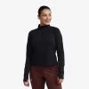 Prep Half-zip Top Women Black