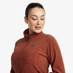 Essential Full-zip Fleece Women Smoked Paprika -RevolutionRace Store b44df345 d901 4d9a 84ed 622ca68b45b0