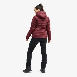 Helium Down Jacket Women Bison Red -RevolutionRace Store b5304e29 c9d2 467d a49e 68dcfeaa6a46