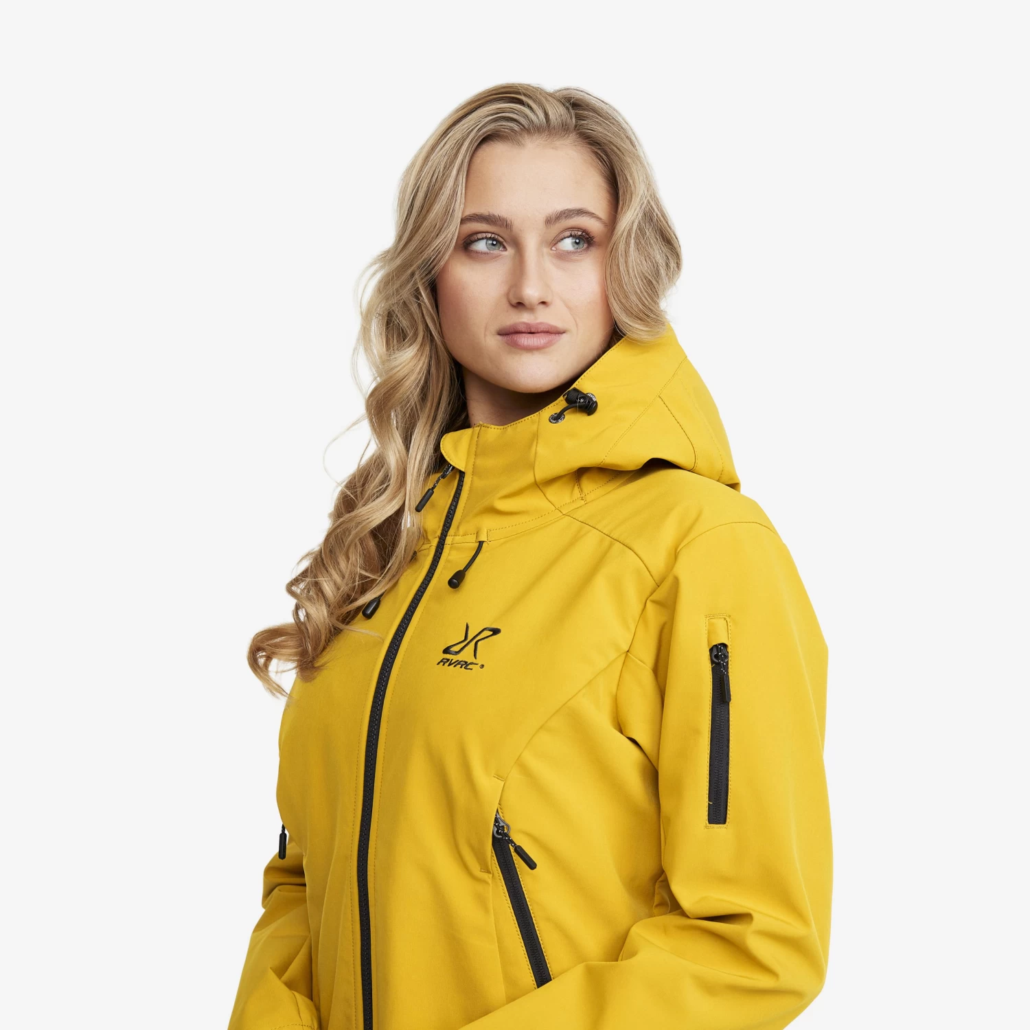 Reckon Softshell Jacket Women Lemon Curry 4 Reckon Softshell Jacket Women Lemon Curry - Image 4