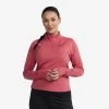 Prep Half-zip Top Women Holly Berry