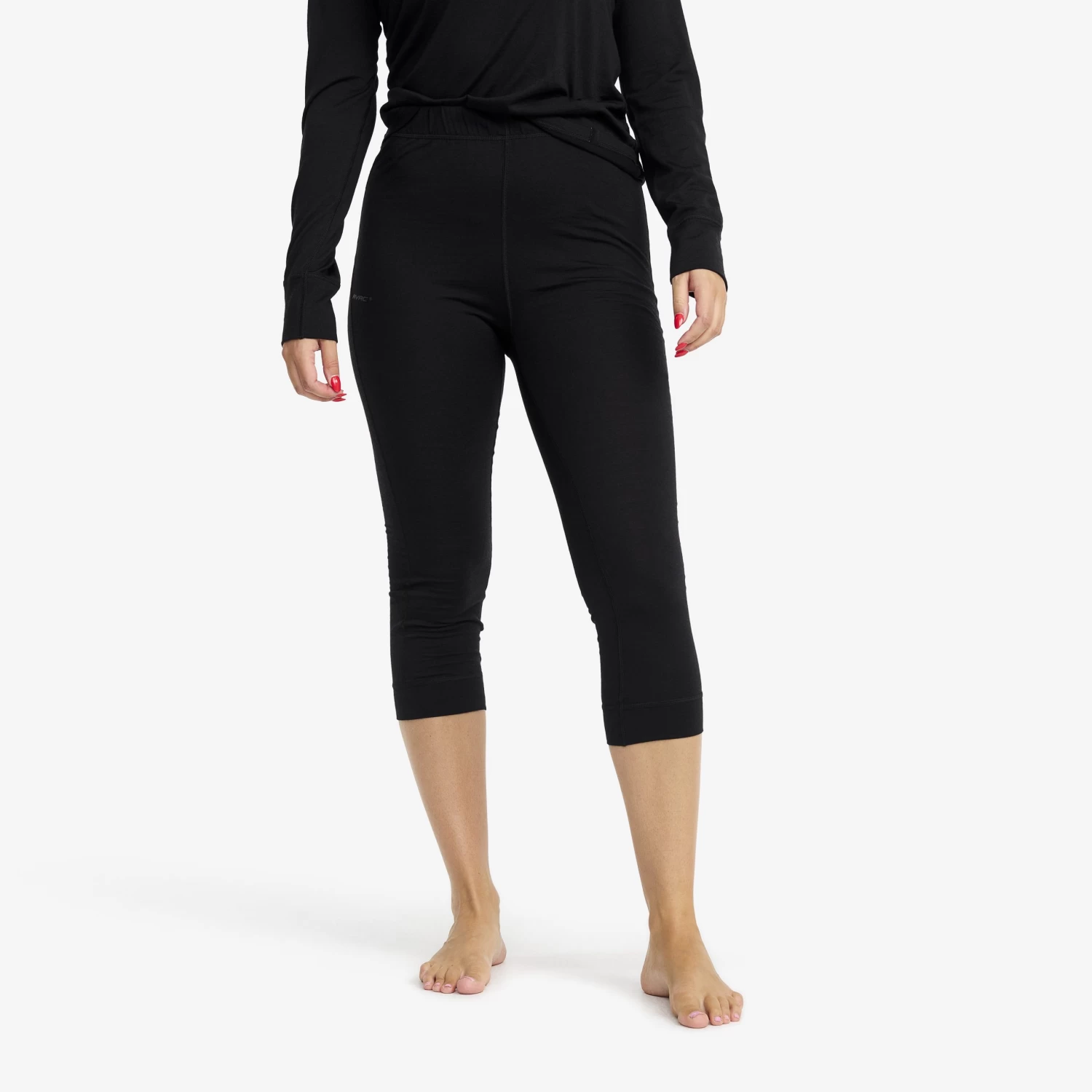 Mount Merino 3/4 Trousers Women Black 1 Mount Merino 3/4 Trousers Women Black