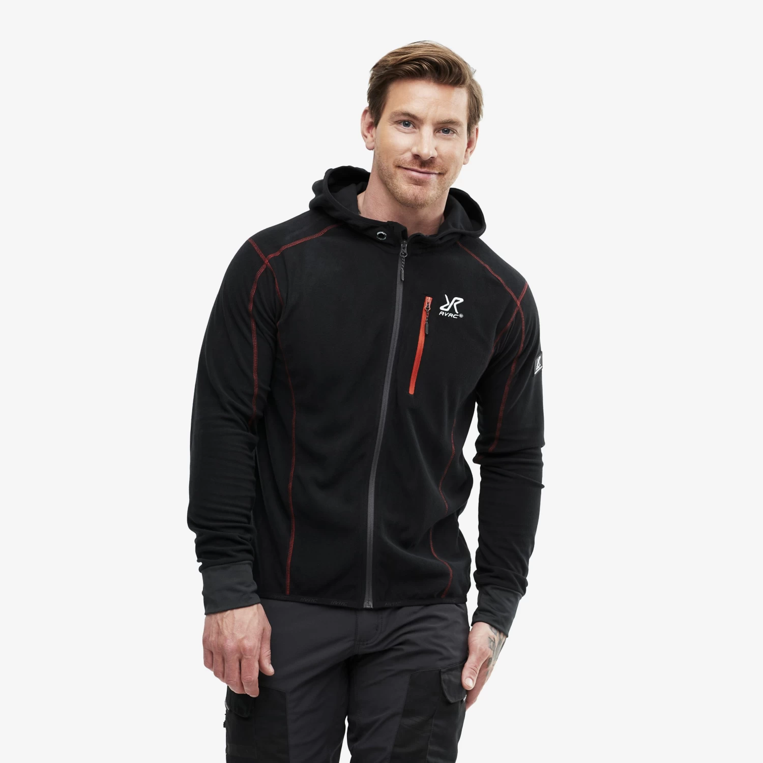 Trekker Hoodie Men Black 1 Trekker Hoodie Men Black