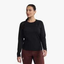 Prep Crew Neck Top Women Black