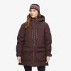 Outdoor Parka Women Dark Vintage Rose